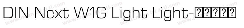 DIN Next W1G Light Light字体转换